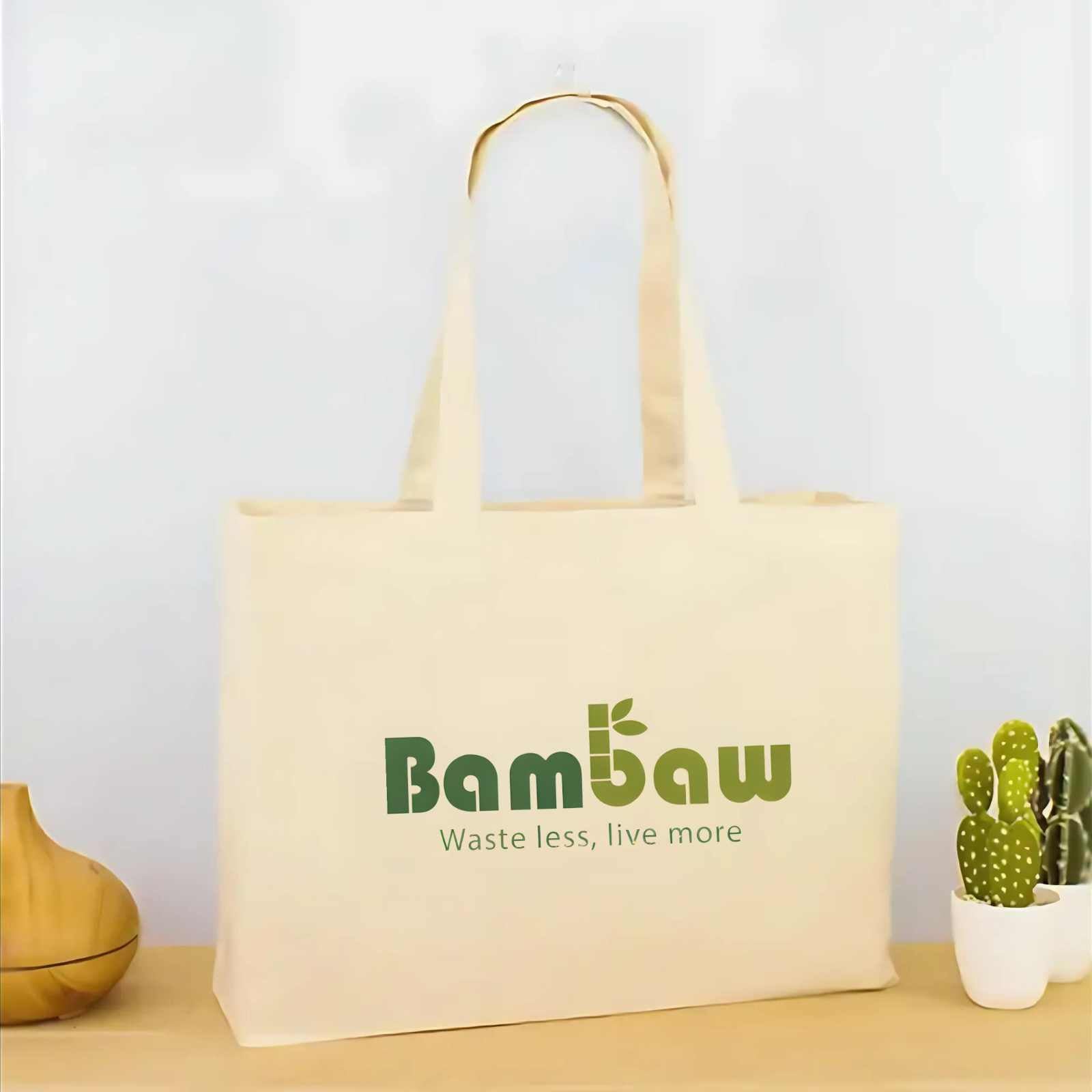 Bambaw Tote Bag | 100% Biologisch Katoen | GOTS Gecertificeerd | Gedrukt in Frankrijk