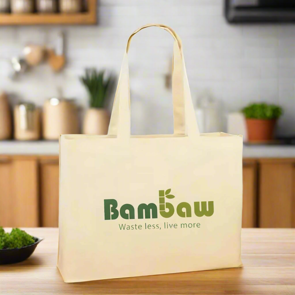Bambaw Tote Bag | 100% Biologisch Katoen | GOTS Gecertificeerd | Gedrukt in Frankrijk