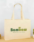 Bambaw Tote Bag | 100% Biologisch Katoen | GOTS Gecertificeerd | Gedrukt in Frankrijk